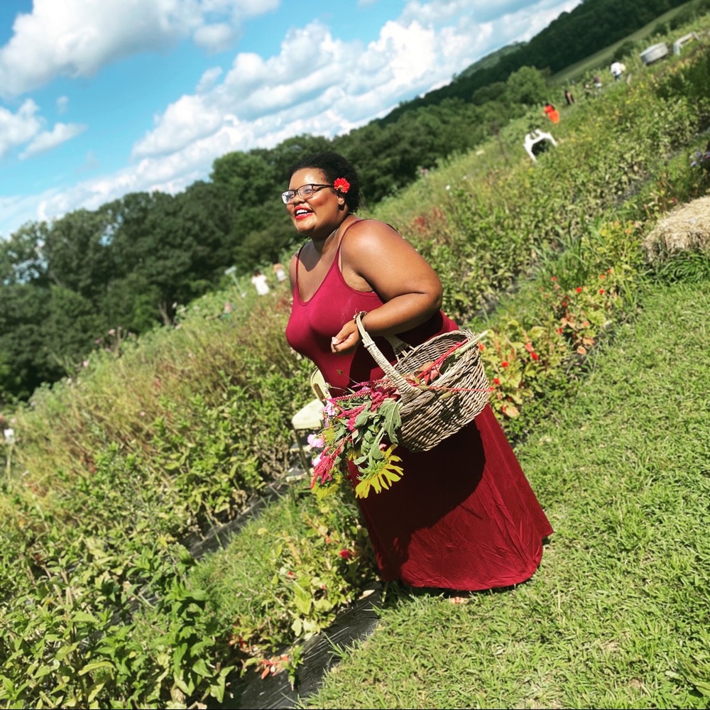 Plus size harem maxi dress burgundy black